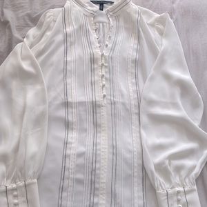 White House Black Market with Back Embroidery